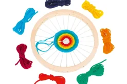 Væveramme i træ - Rund, Ø 18 cm.| Finmotorik|Kreativ Leg