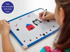 Brainstorm Whiteboard, magnetisk - 25 x 29,5 cm| Sprog & Leg|Skolesjov