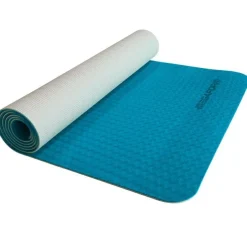 Yogamåtte 183 x 61 cm - Blå/Grå|Børn Mindfulness For Børn|Børneyoga